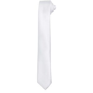 Premier Unisex Adult Slim Tie / White